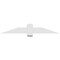 Ekena Millwork Eugene Architectural Grade PVC Gable Bracket, 60"W x 10"H x 2"D x 6"F, 4/12 Pitch GBP060X10X0206EUG00 - alternate 4